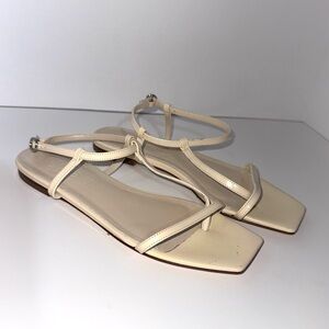 Aeyde Ella Leather Toe Post Sandals